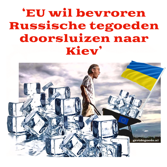 Russische tegoeden Kiev doorsluizen EU geld oorlog Oekraïne Rusland 