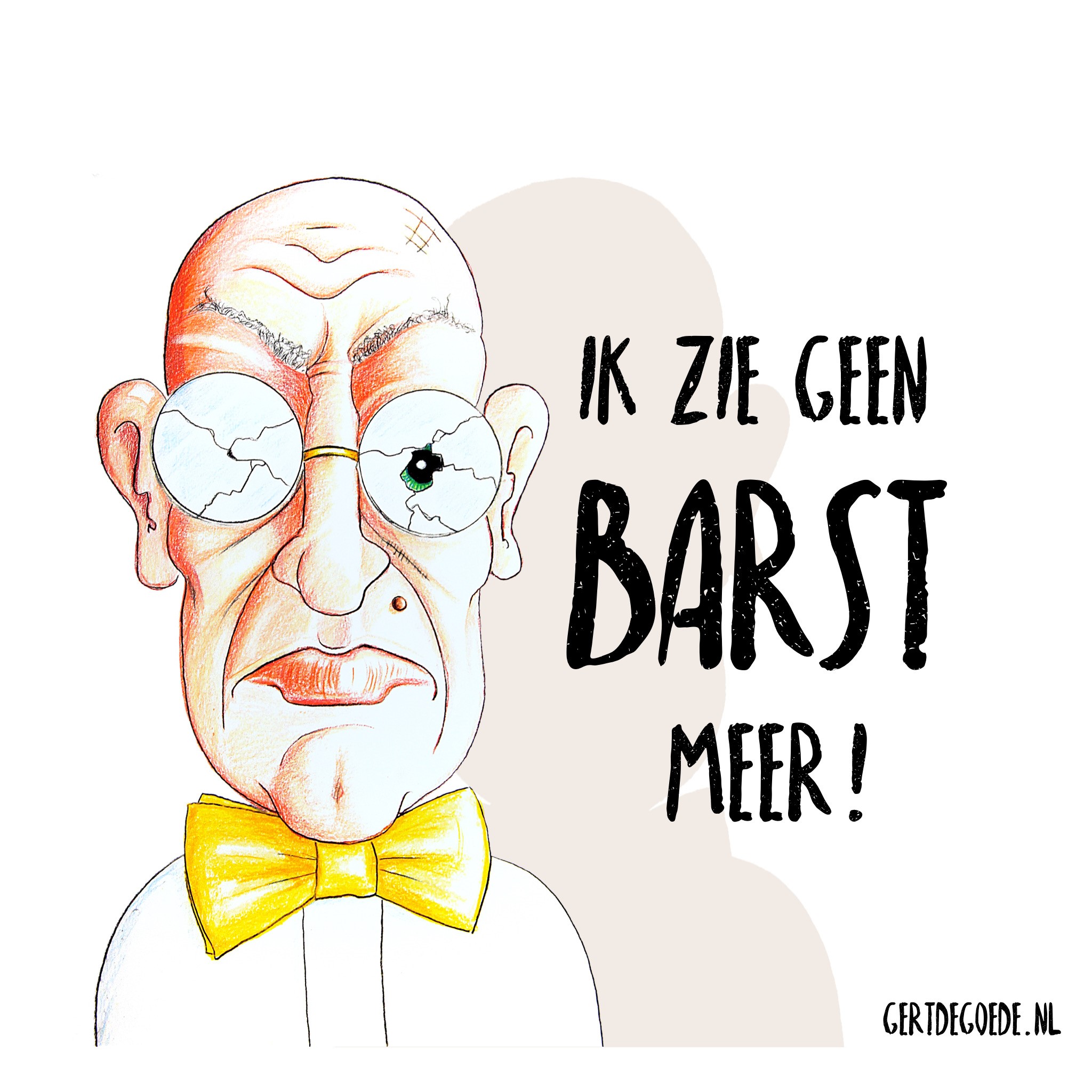 ik zie geen barst meer bril vlinder strik  #illustration #illustrator #illustratie #illustrazione, #illustrazioni #cartoon #comic #artwork #cheerful #illo #artwork #cheerful #快活 插图 #gertdegoede #art #искусство #メリー  #喜び  #u笑い  #遊び   #イラスト   #いい絵  #хорошая #картинка  #иллюстрация  توضيح# #ilustración #ілюстрацыя