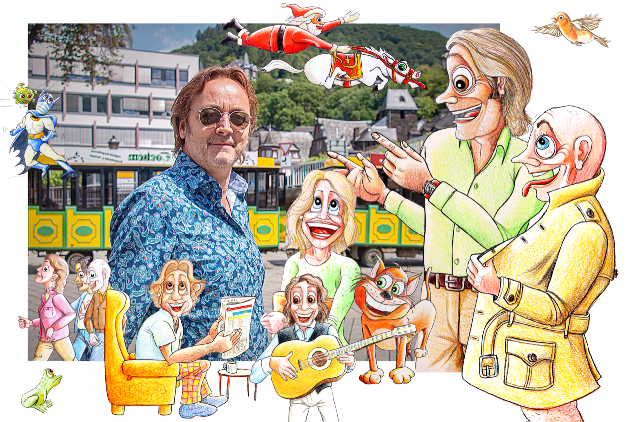 Gert de Goede schrijver columnist cartoonist reis slaaptrein trein spoor italiè monique cartoon vrolijk happy kleurrijk