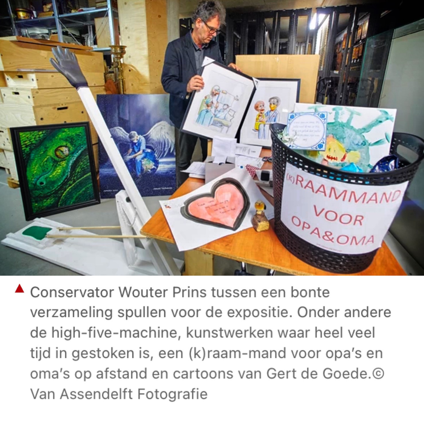 Gert de Goede museum Krona maria van het nieuwe normaal Corona covid cartoons illustraties 