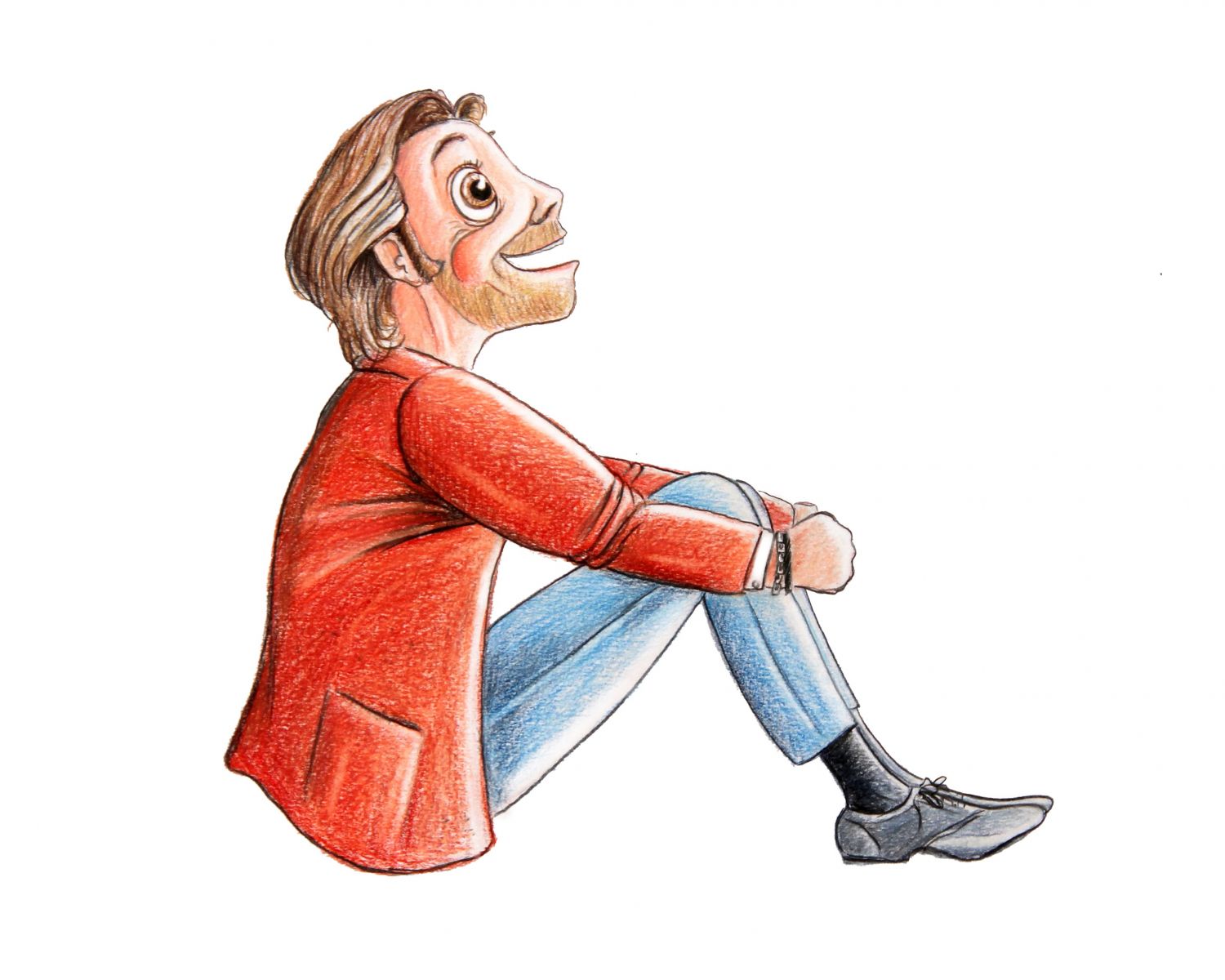 Illustratie illustrate illustrazione illustrazion ambachtelijk tekening gert de goede kunst artwork vrolijk gelukkig tevreden
